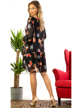 Rochie Dama Voal Rudolph Negru